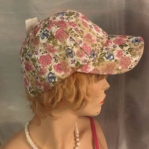 Pink & Blue flowers glitters cap. Bundle and save